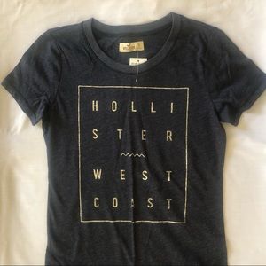 Hollister Heather Blue Soft Cotton Metallic Print